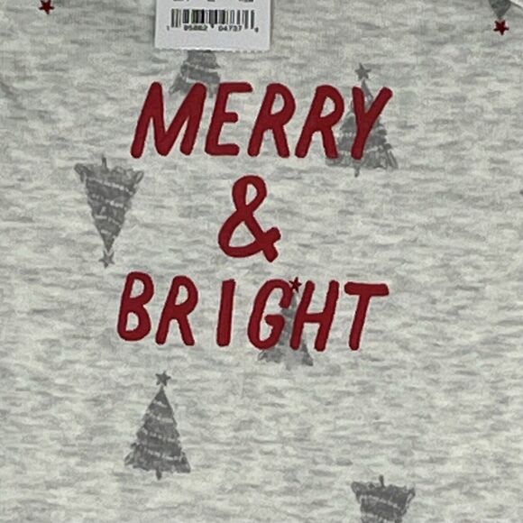 Carters Just One You Infant Baby Gray 2 Pc Merry And Bright Coordinated Set New! - Picture 3 of 15